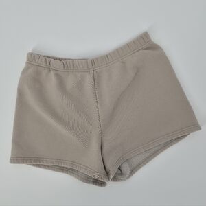 Aritzia Cozy Neutral Sweatfleece Shorts
